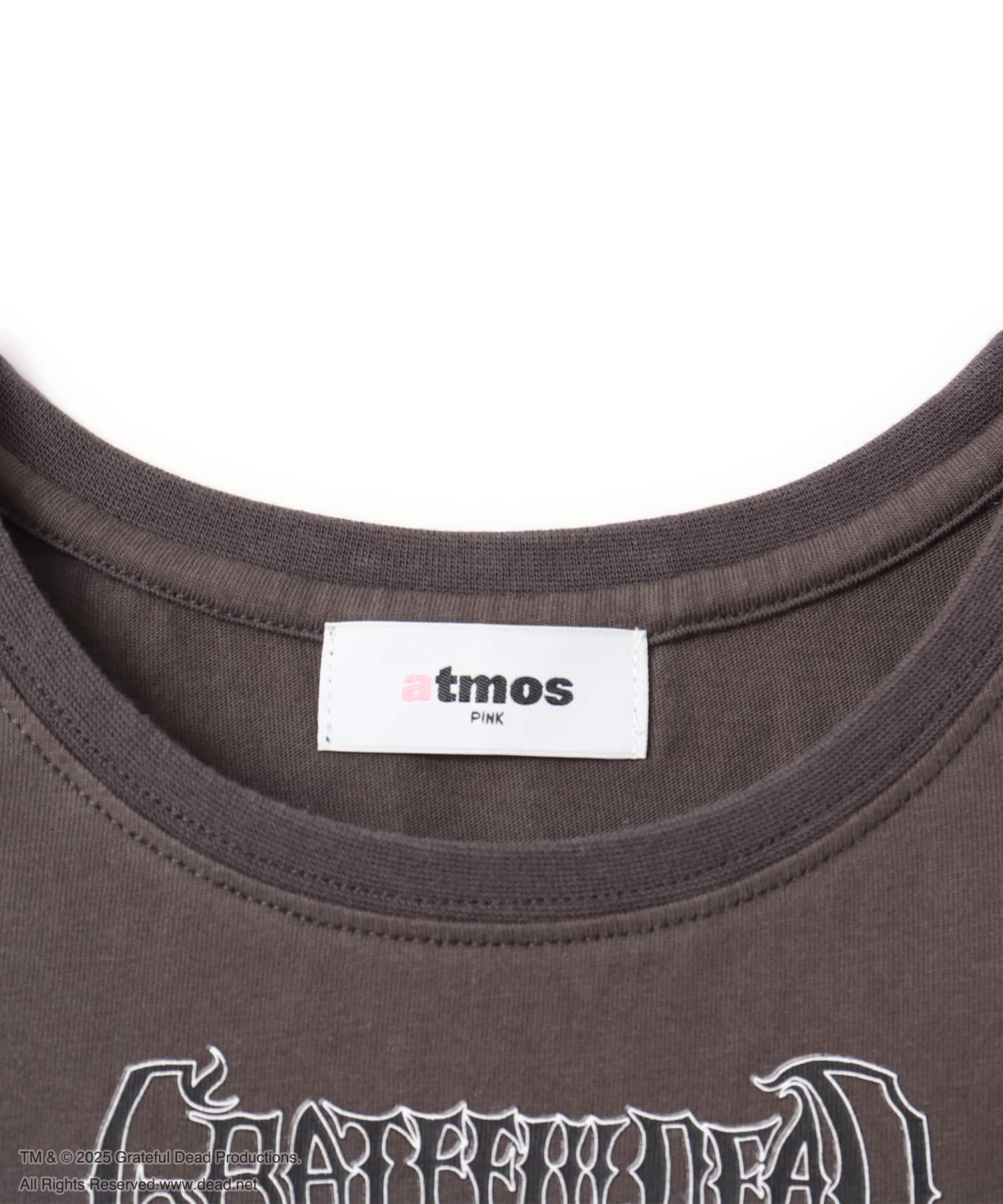 atmos pink Grateful Dead Mini T-shirt CHARCOALの画像