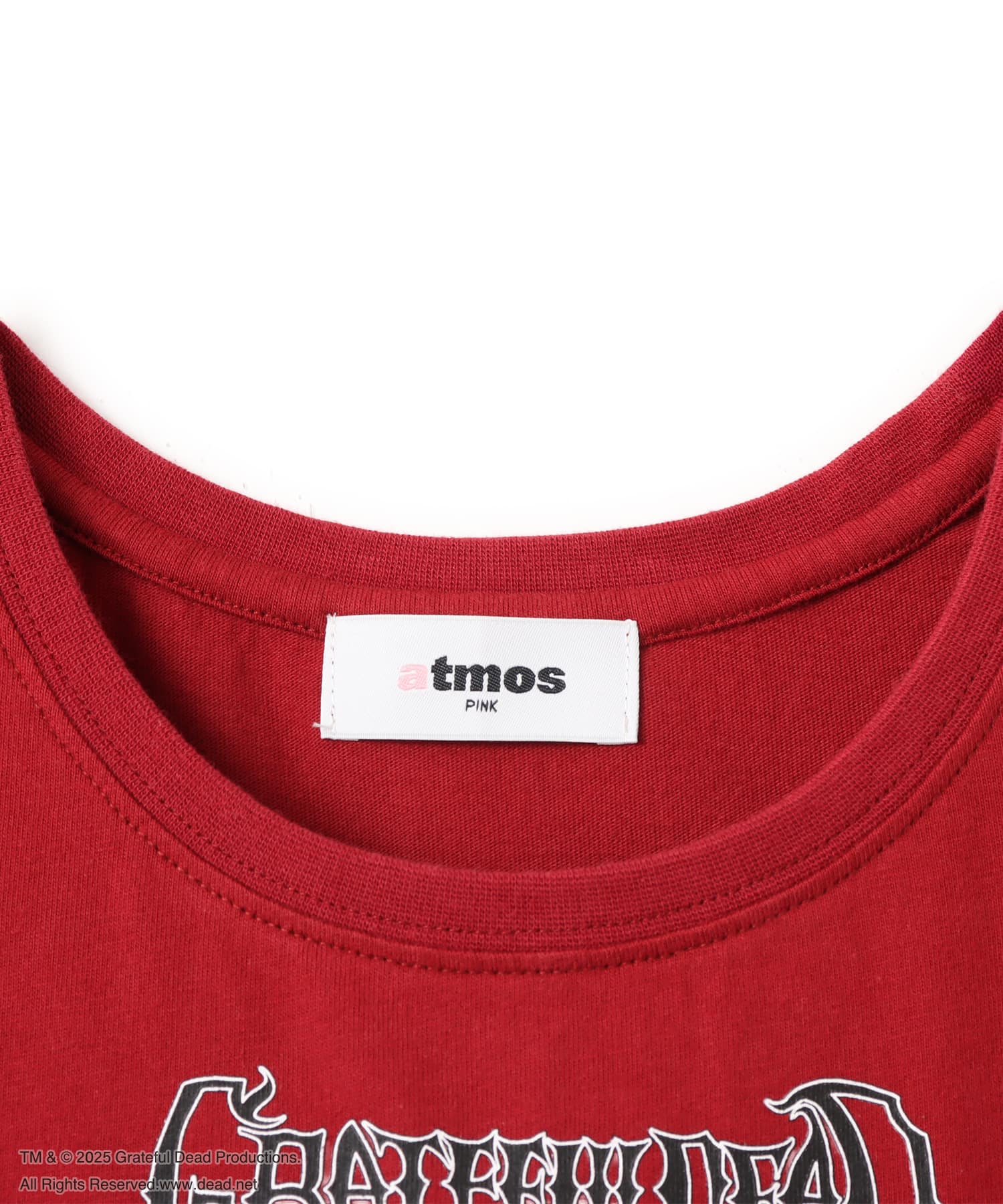 atmos pink Grateful Dead Mini T-shirt REDの画像