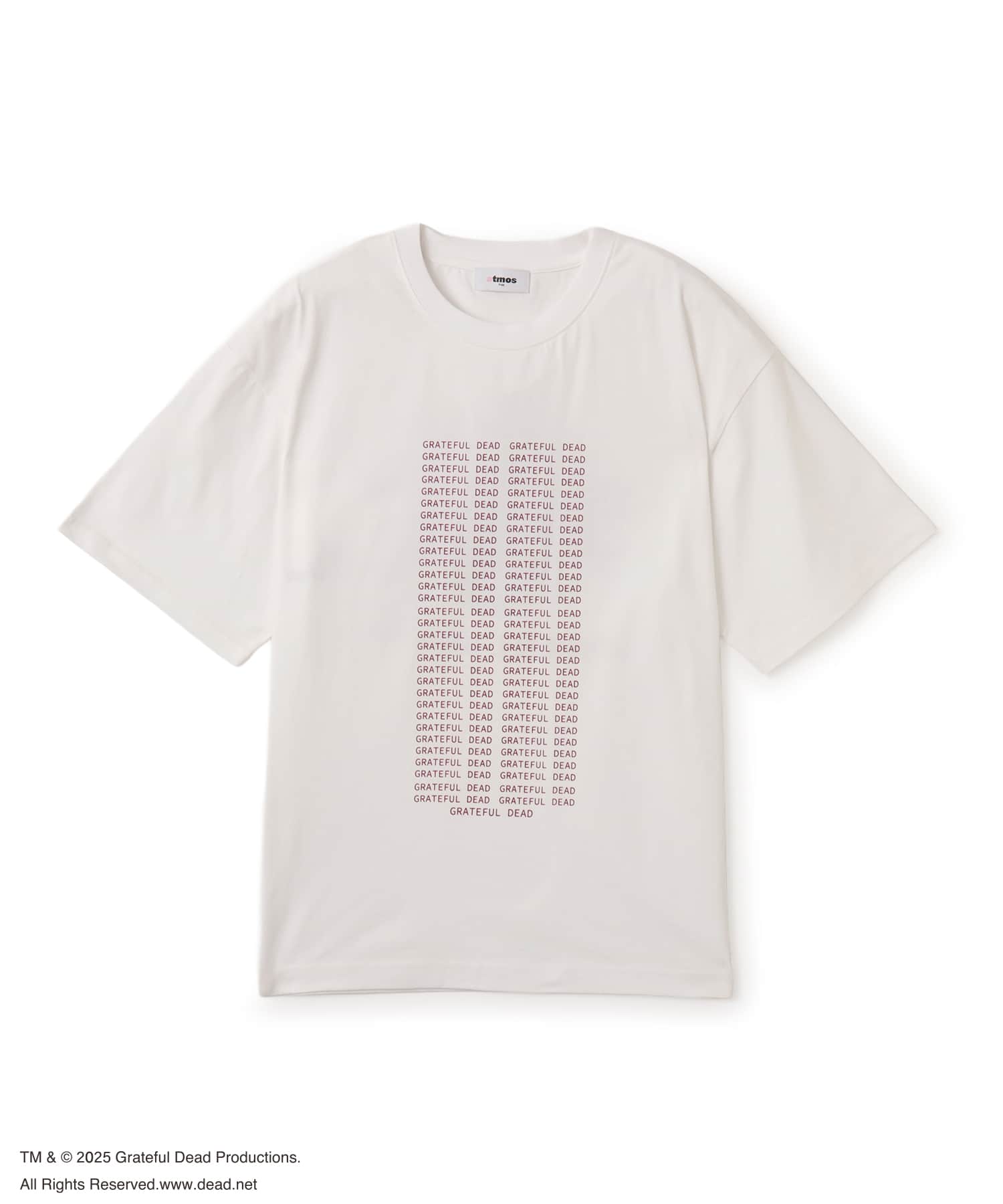 atmos pink Grateful Dead Big T-shirt WHITEの画像
