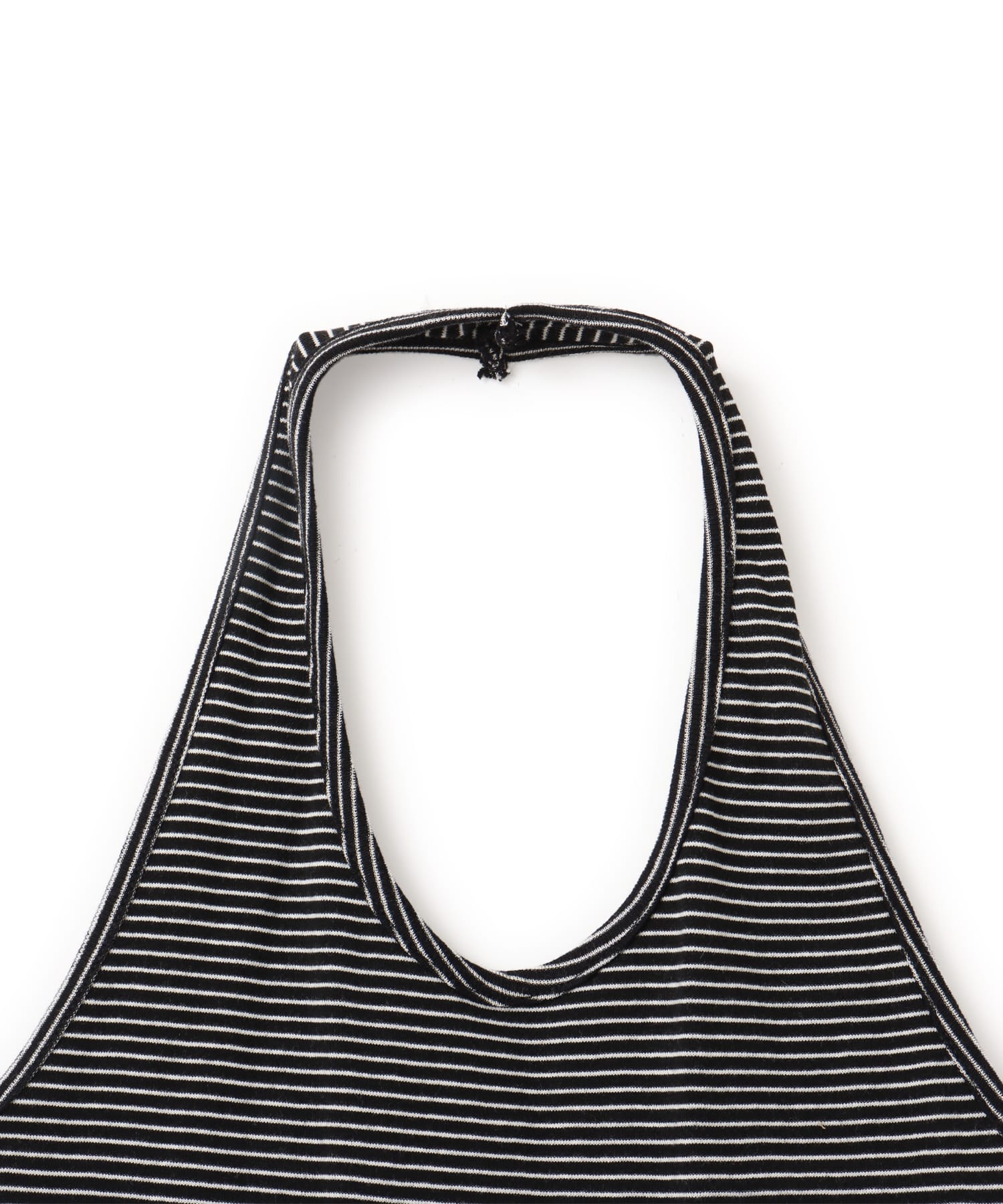 atmos pink Halter Neck Border Tank Top BLACKの画像