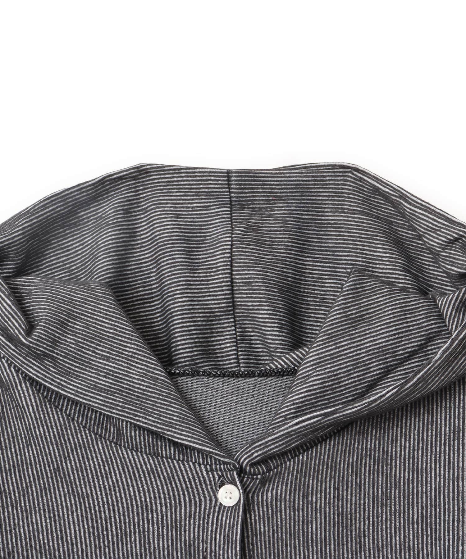 atmos pink Shirring Hoodie Cardigan CHARCOALの画像