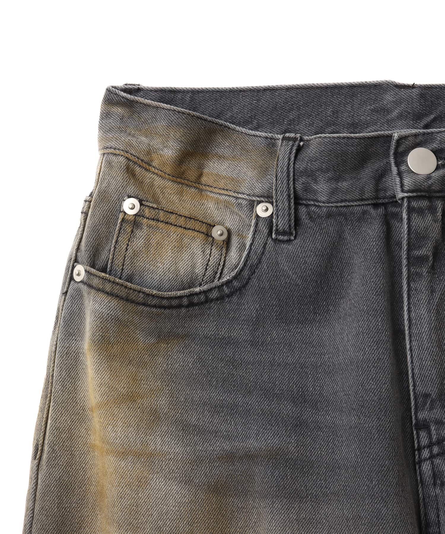 atmos pink Straight Denim BLACKの画像