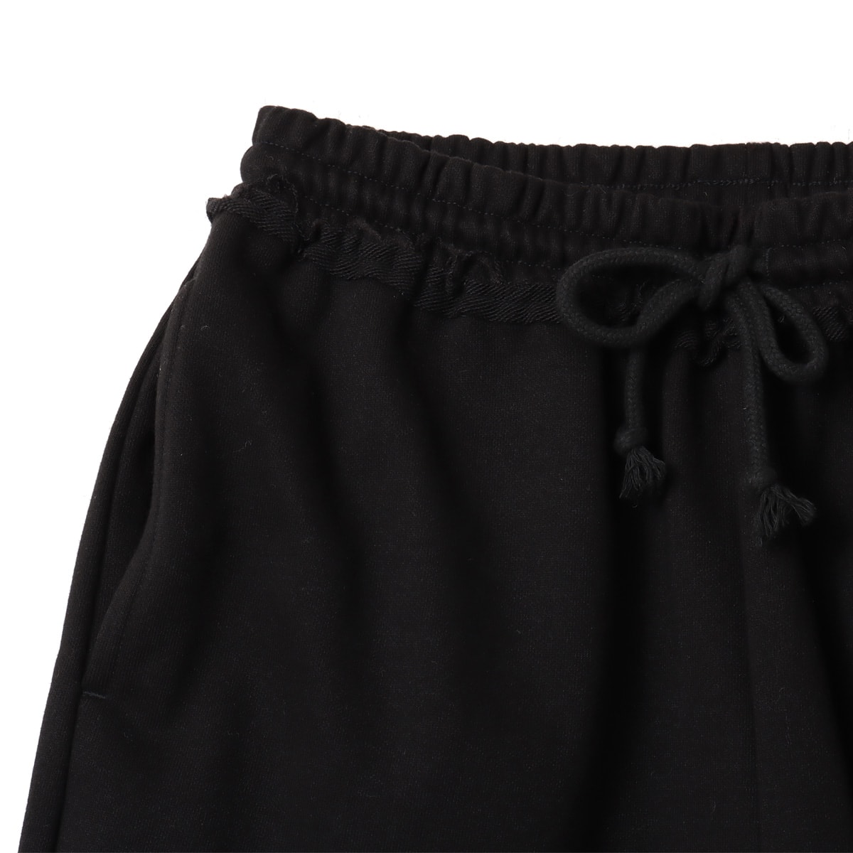 atmos pink Damaged Half Sweat Pants BLACKの画像