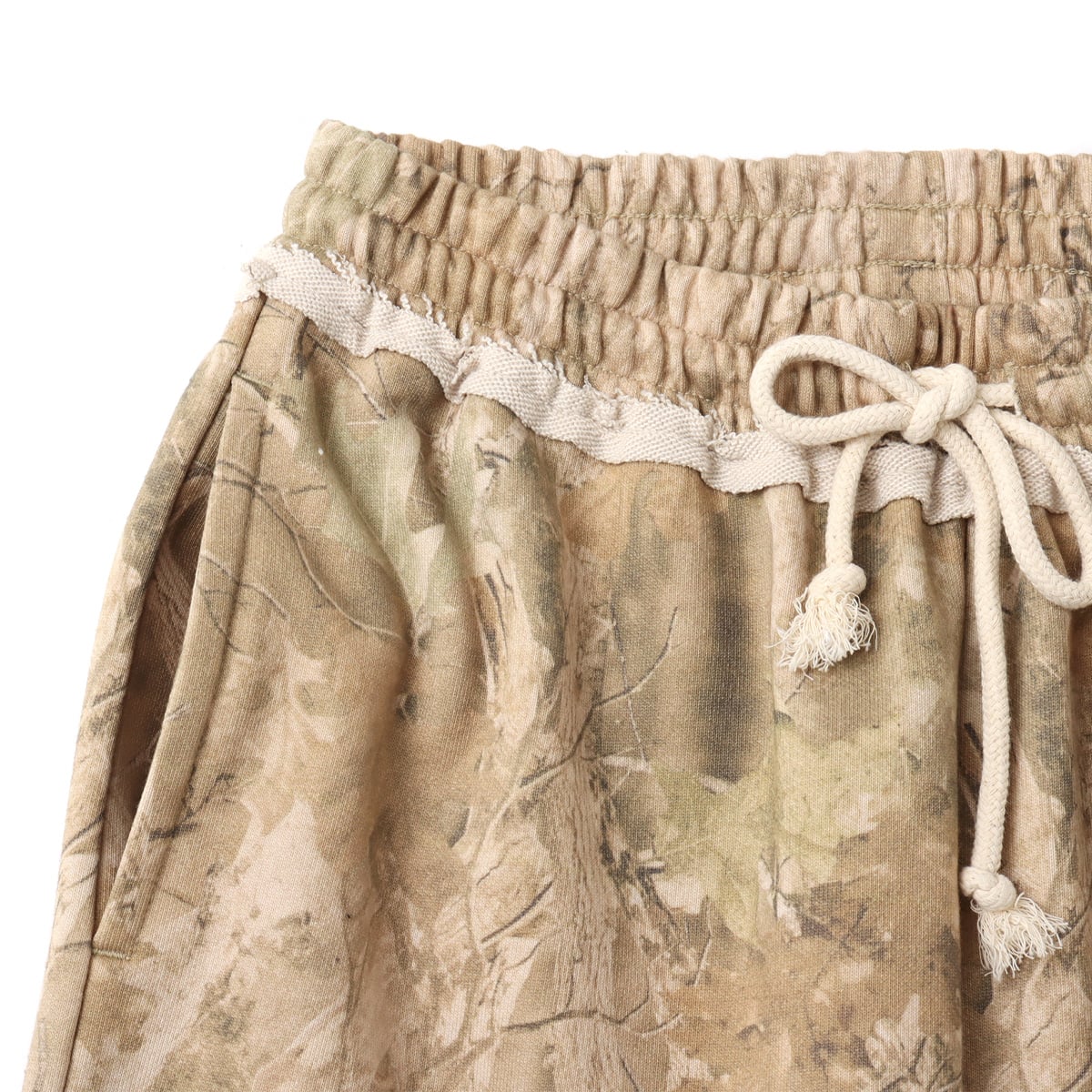 atmos pink Damaged Half Sweat Pants CAMOUFLAGEの画像