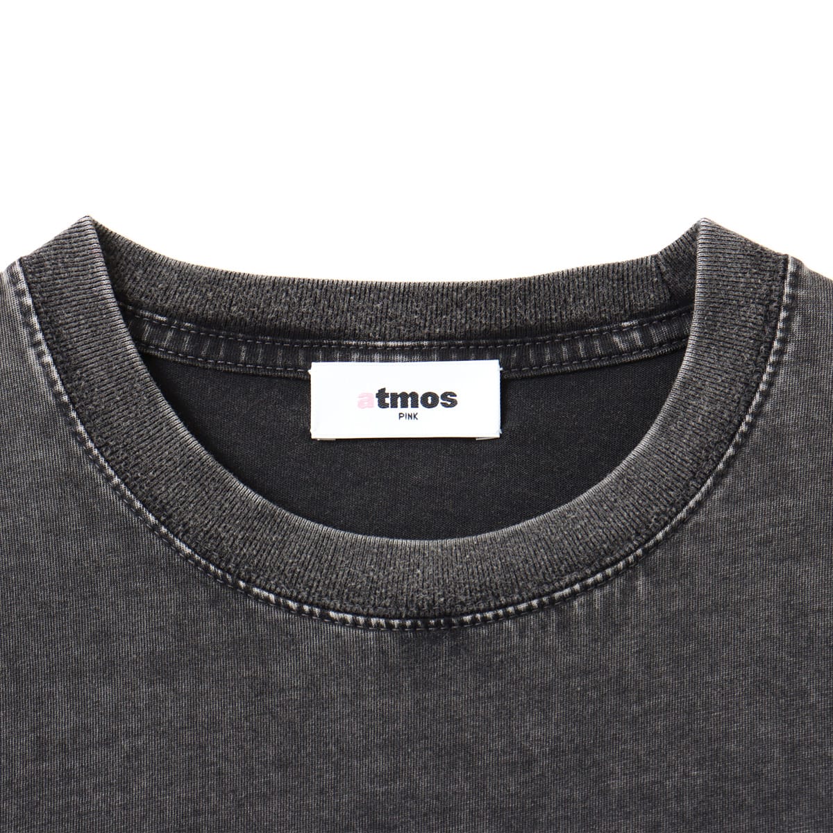 atmos pink Bleached Finishing T-shirt BLACKの画像