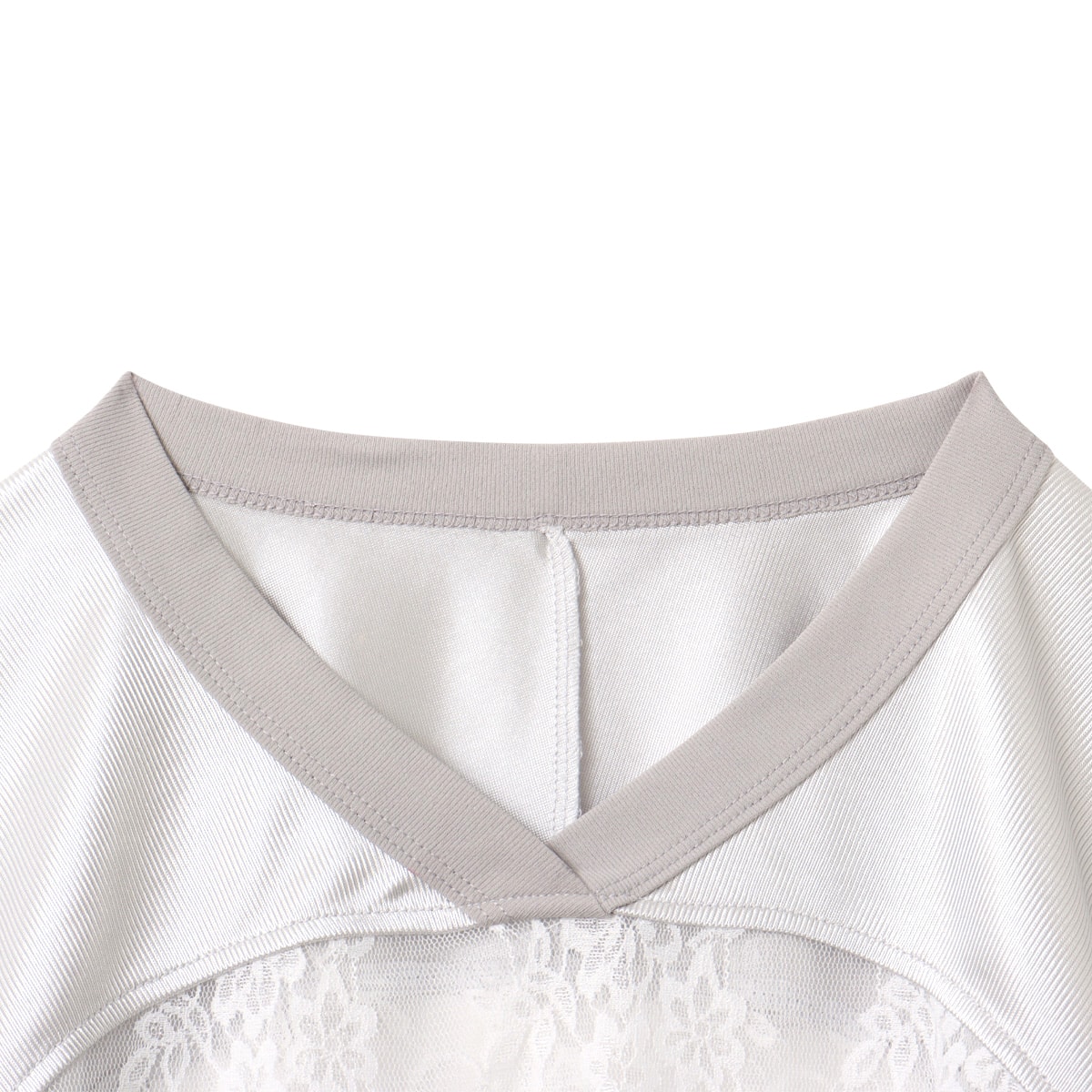 atmos pink Lace Docking T-shirt SILVERの画像