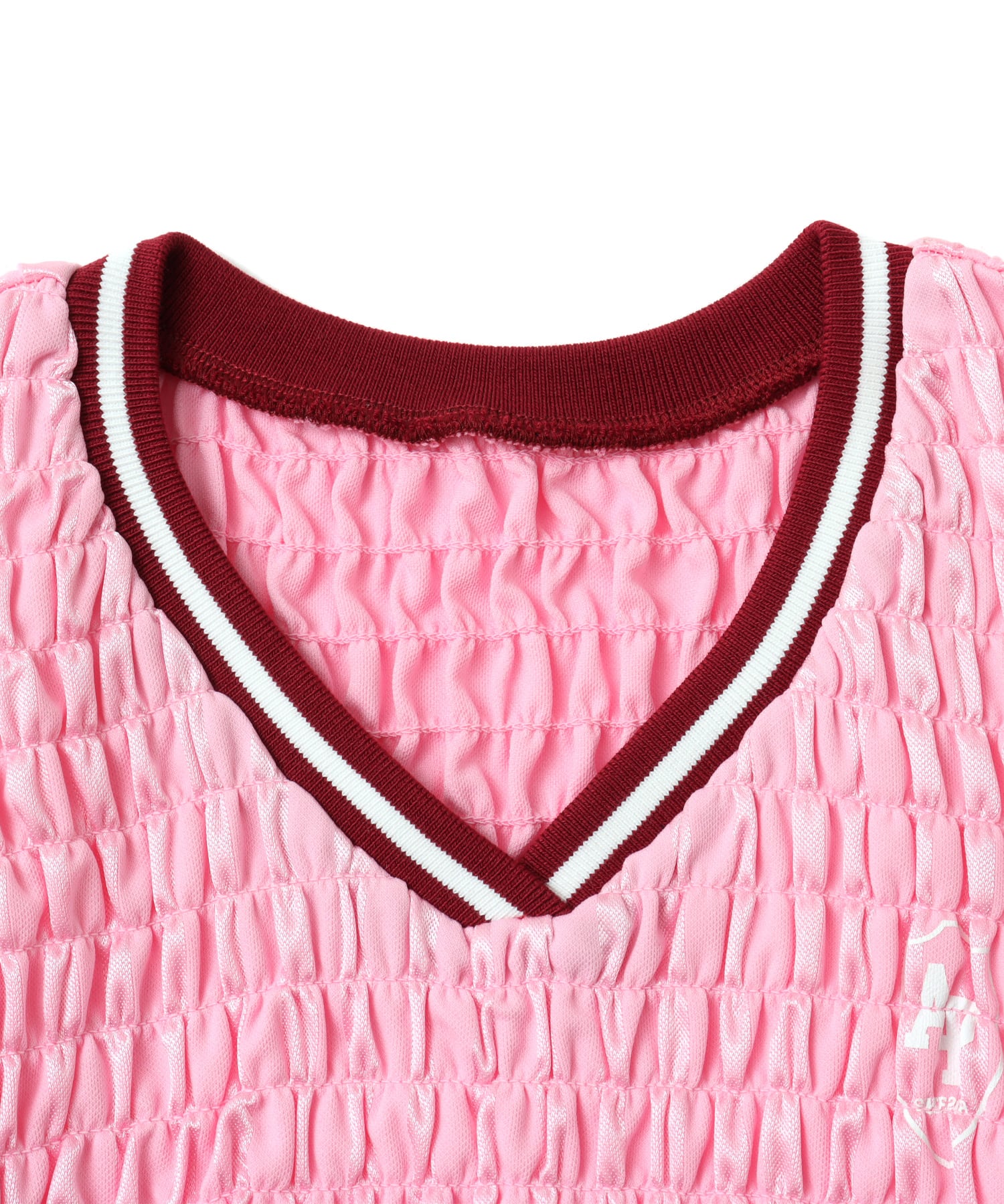 atmos pink Shirring Mini Game Shirt PINKの画像