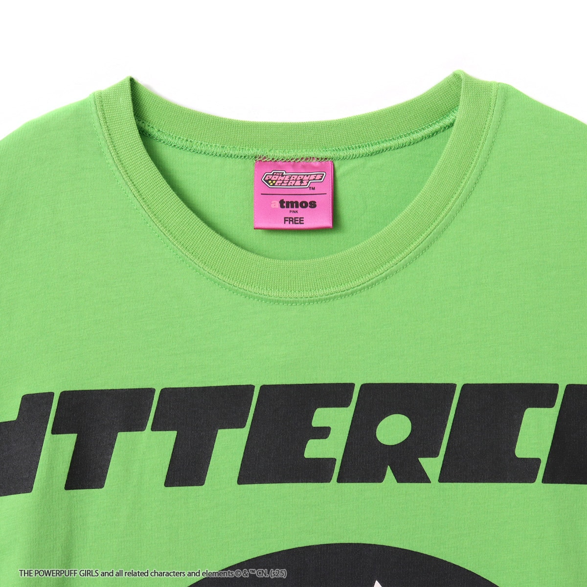 The Powerpuff Girls x atmos pink Color T-shirt GREENの画像
