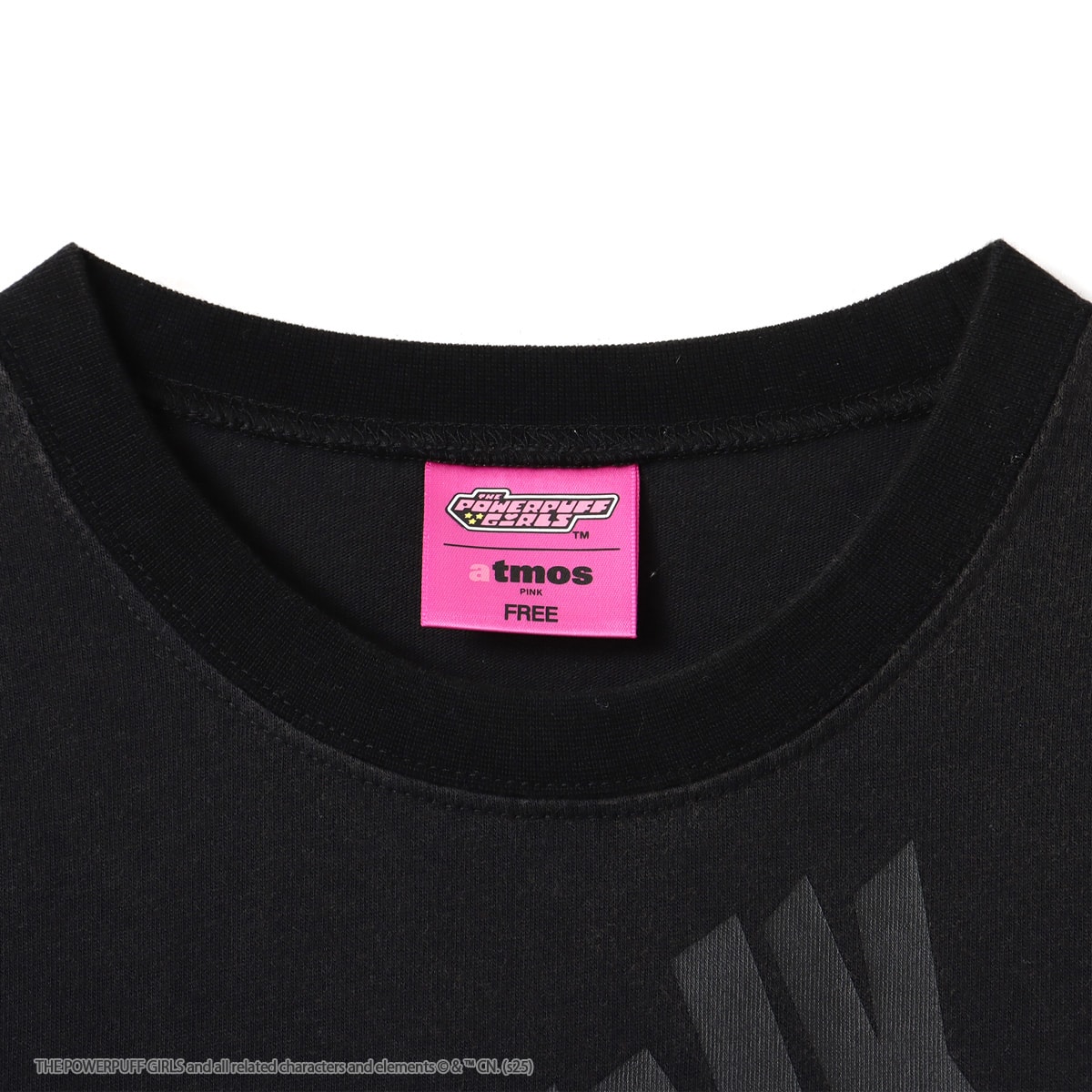 The Powerpuff Girls x atmos pink Vintage T-shirt BLACKの画像