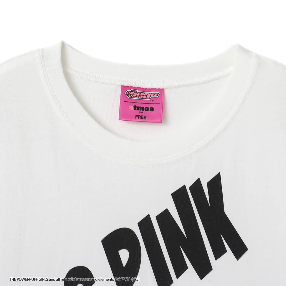 The Powerpuff Girls x atmos pink Vintage T-shirt WHITEの画像