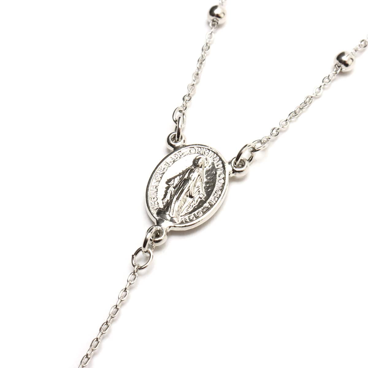 atmos pink Cross Rosario Necklace SILVER（アトモス ピンク