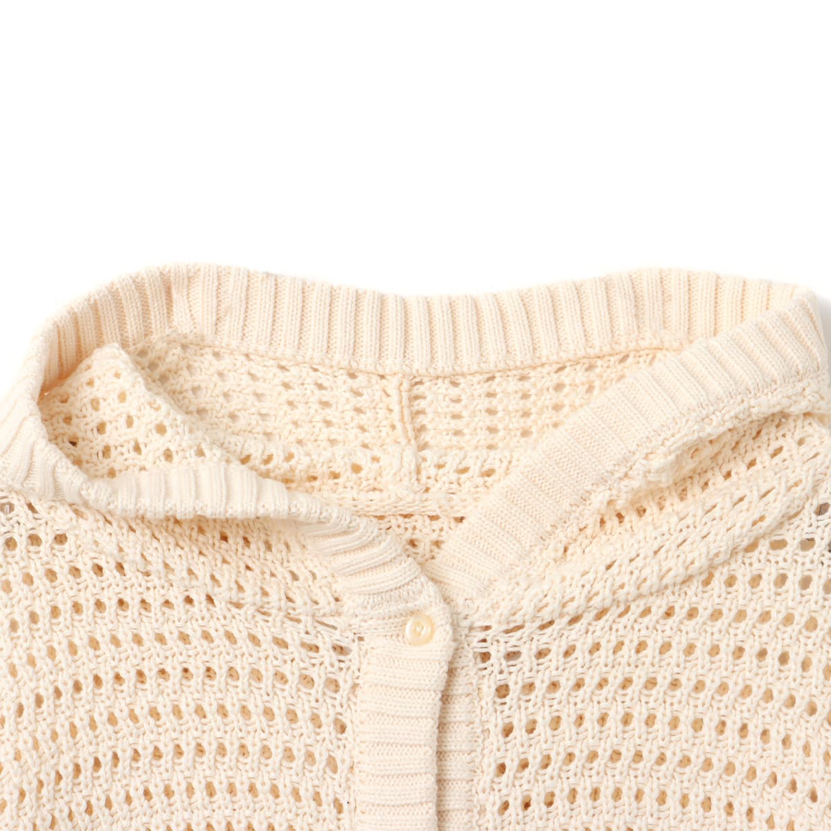 atmos pink Hoodie Knit Cardigan IVORYの画像