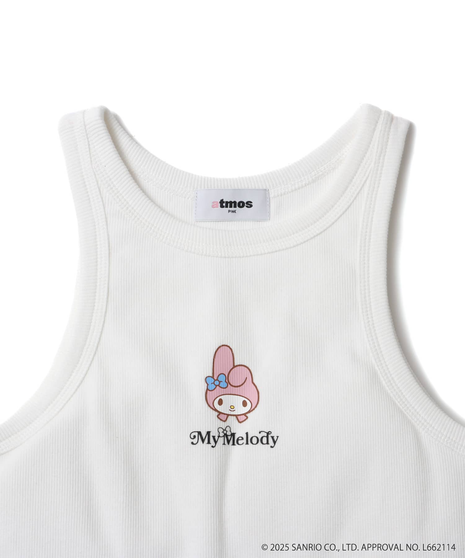 atmos pink x MY MELODY & KUROMI Print Tank Top WHITEの画像