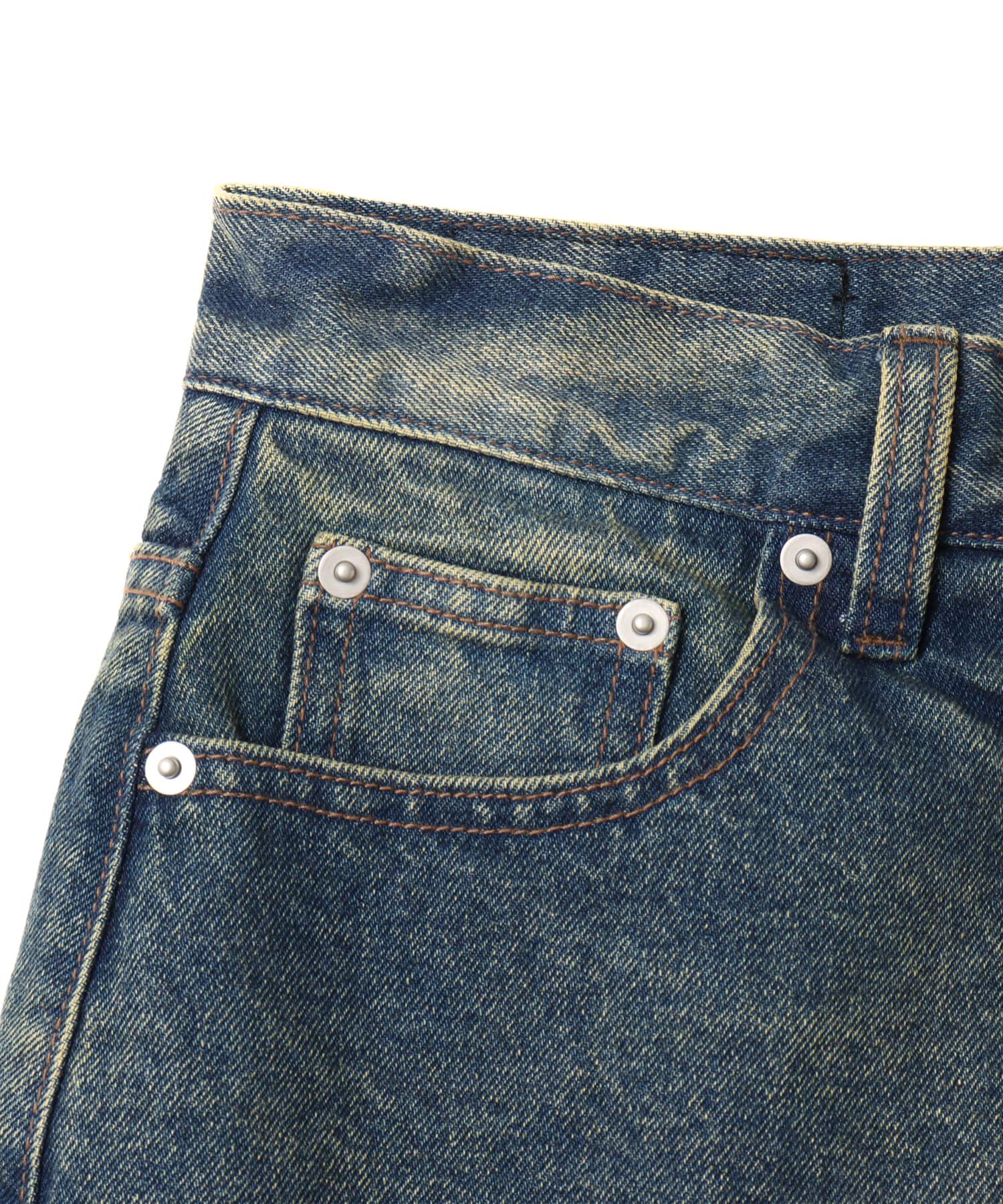 atmos pink Layered Denim Pants BLUEの画像