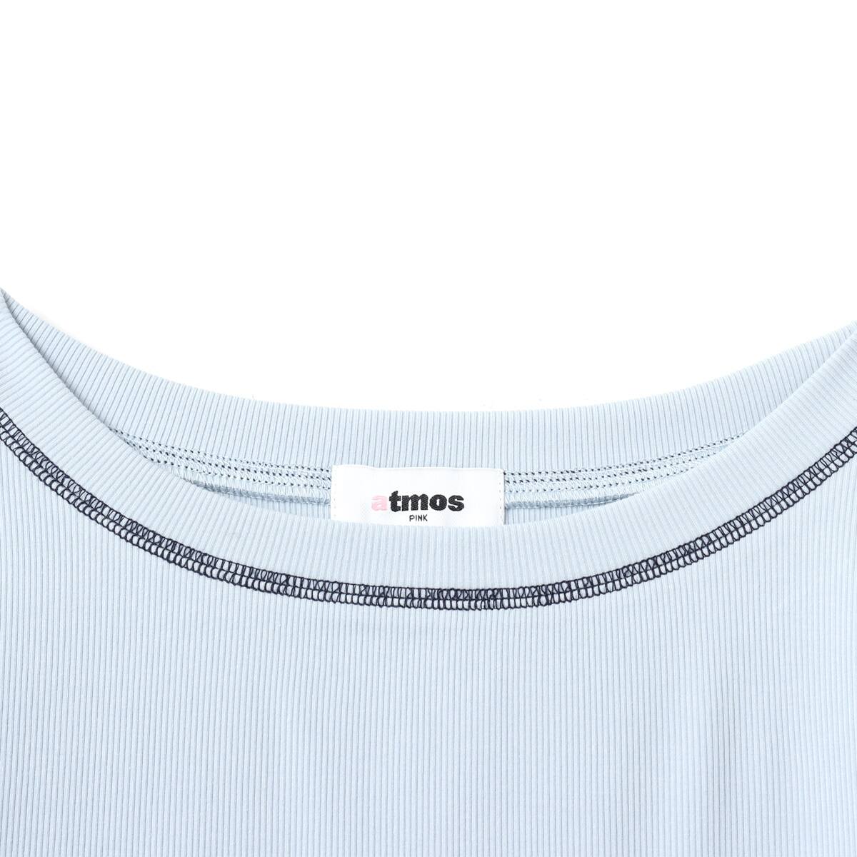 atmos pink Rib Long Sleeve T-shirt SAXの画像