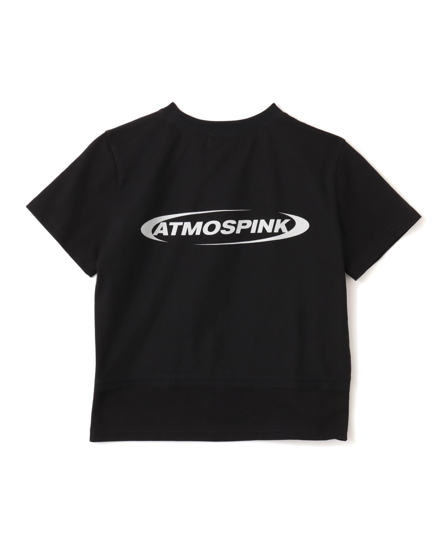 atmos pink Shirring Mini T-shirt BLACKの画像