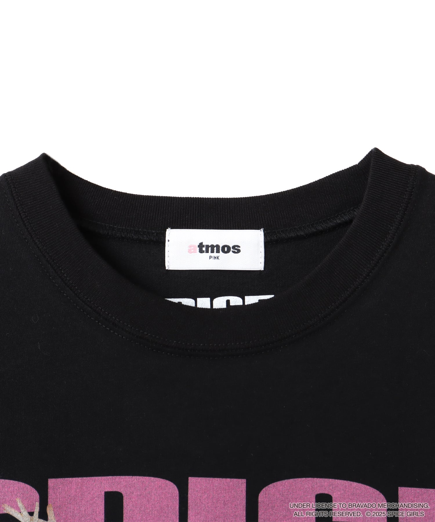 atmos pink x SPICE GIRLS Big T-shirt BLACKの画像