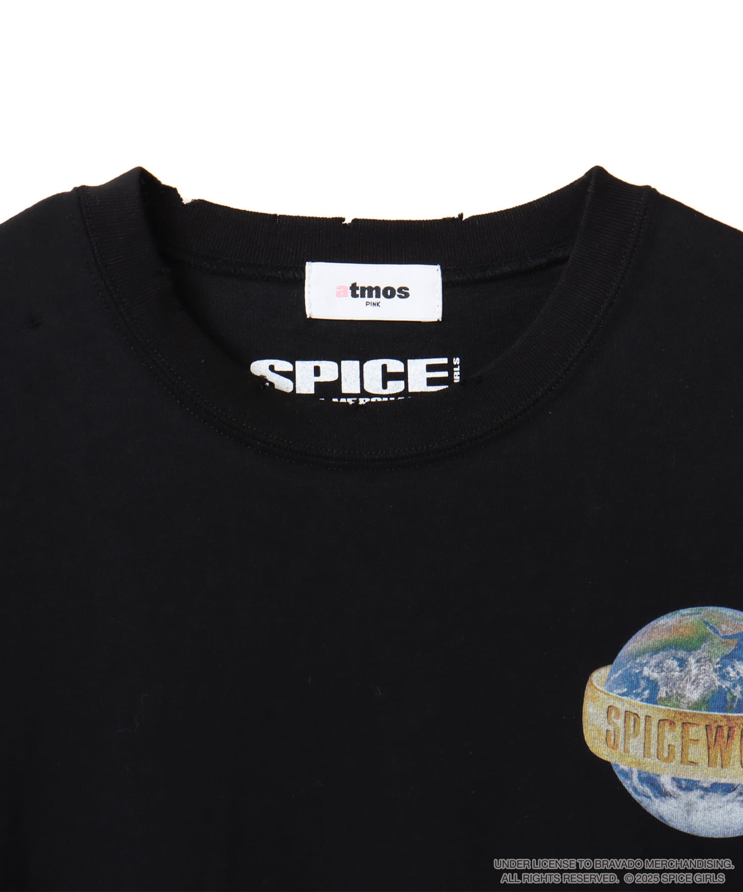 atmos pink x SPICE GIRLS Damage T-shirt CHARCOALの画像