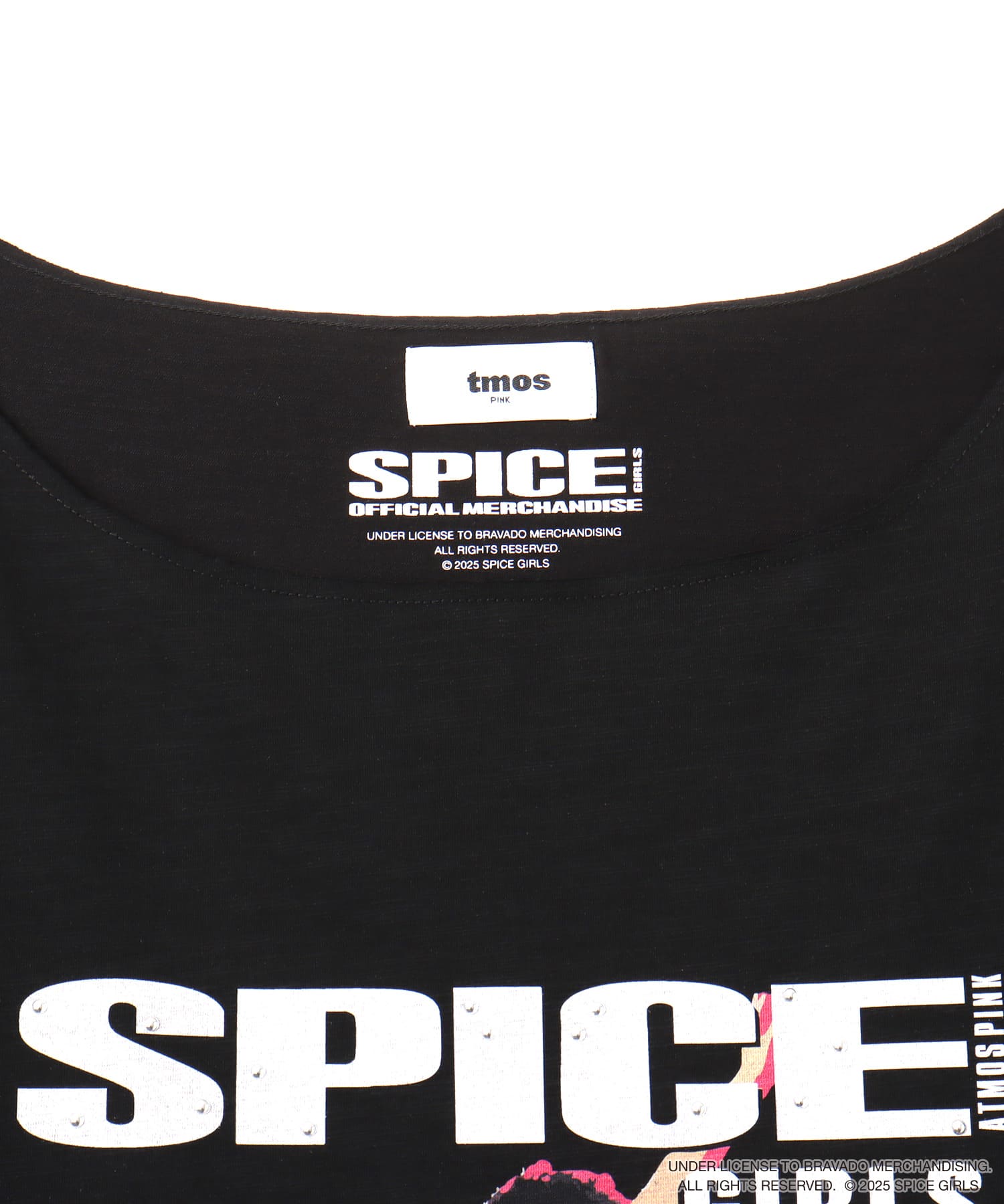 atmos pink x SPICE GIRLS One Shoulder T-shirt CHARCOALの画像