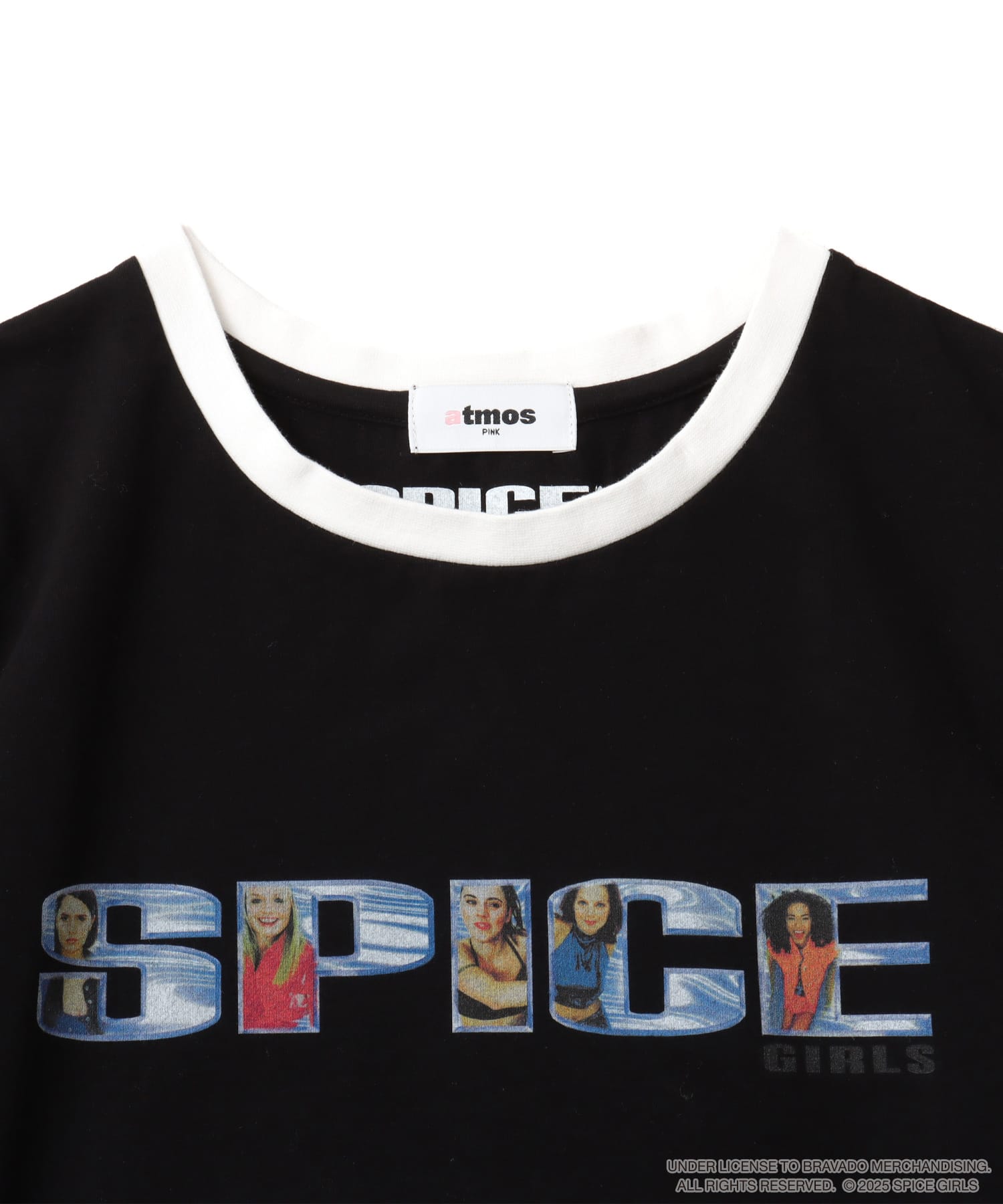 atmos pink x SPICE GIRLS Short T-shirt BLACKの画像