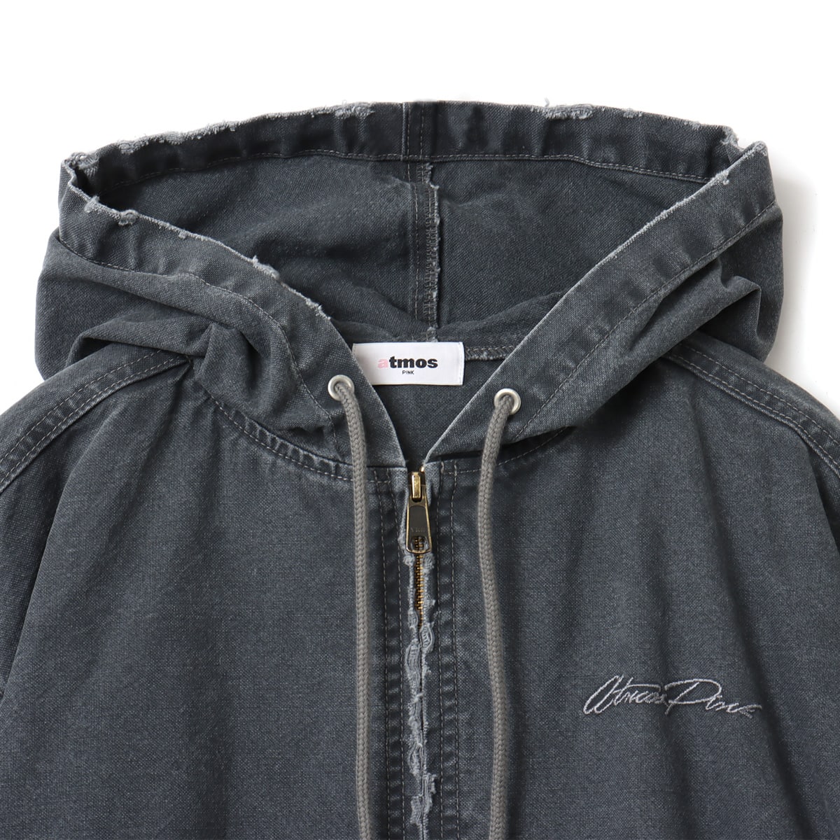 atmos pink Vintage Finish Hoodie Jacket GRAYの画像