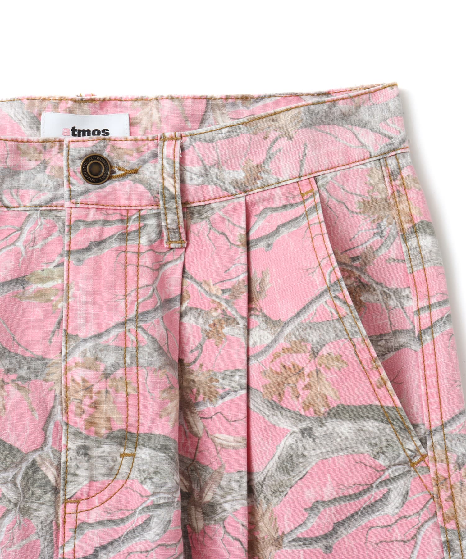 atmos pink Real Tree Camouflage Bermuda Pants CAMOUFLAGE PINKの画像