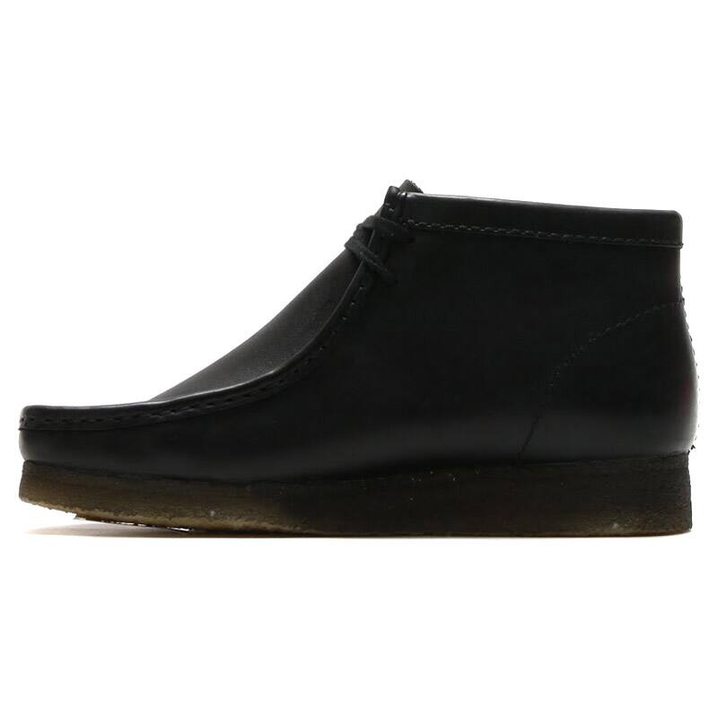 Clarks Wallabee Boot Black Leath の画像