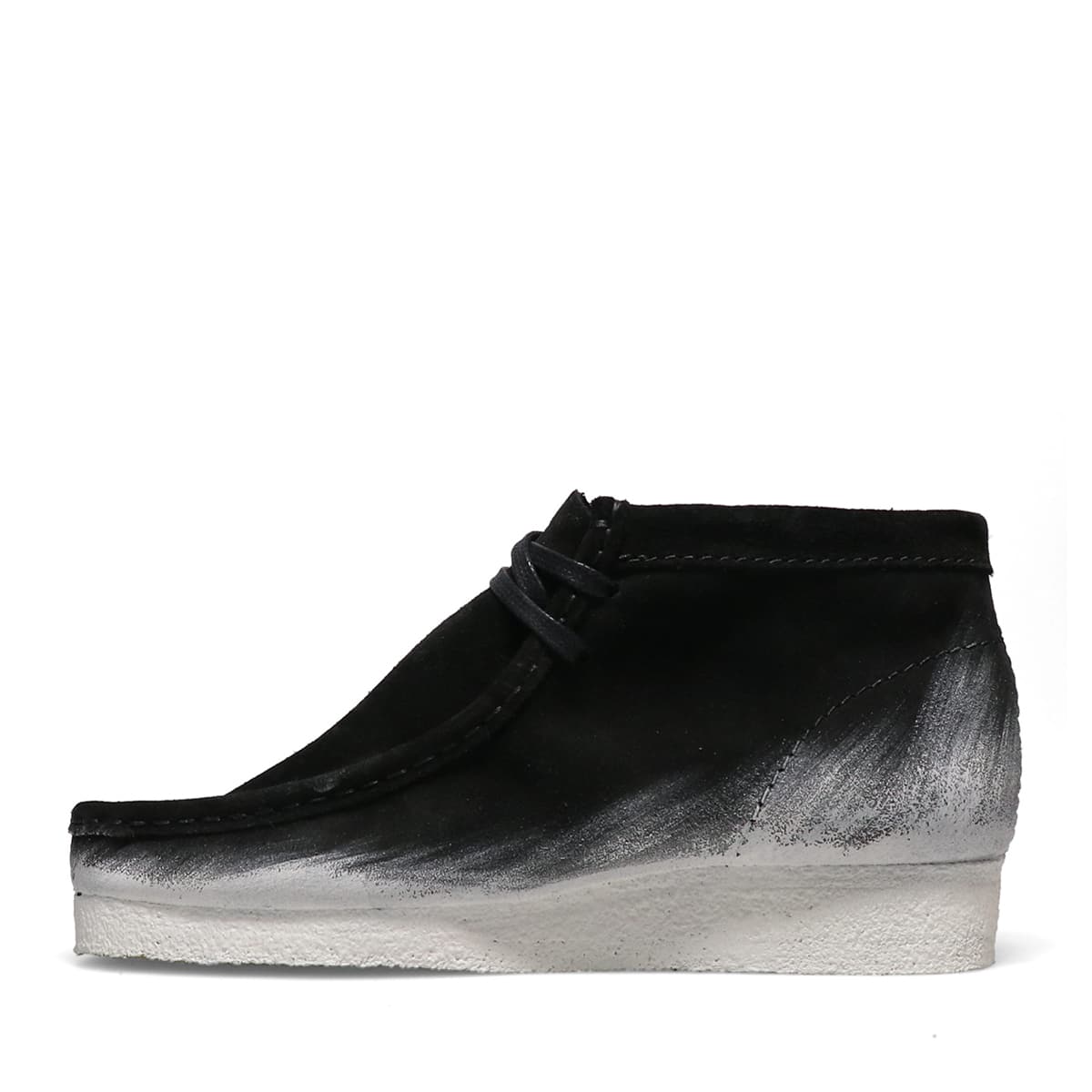 Clarks Wallabee Boot Blk/White BLACK/WHITE 22SP-I