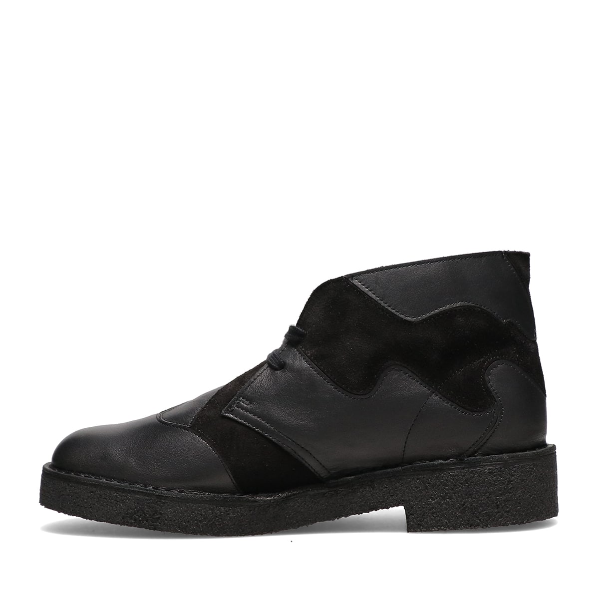 Clarks Desert Patch Black Combi BLACK 22SP-Iの画像