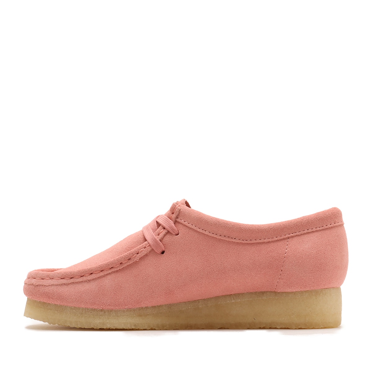 Clarks pink 2025 suede shoes