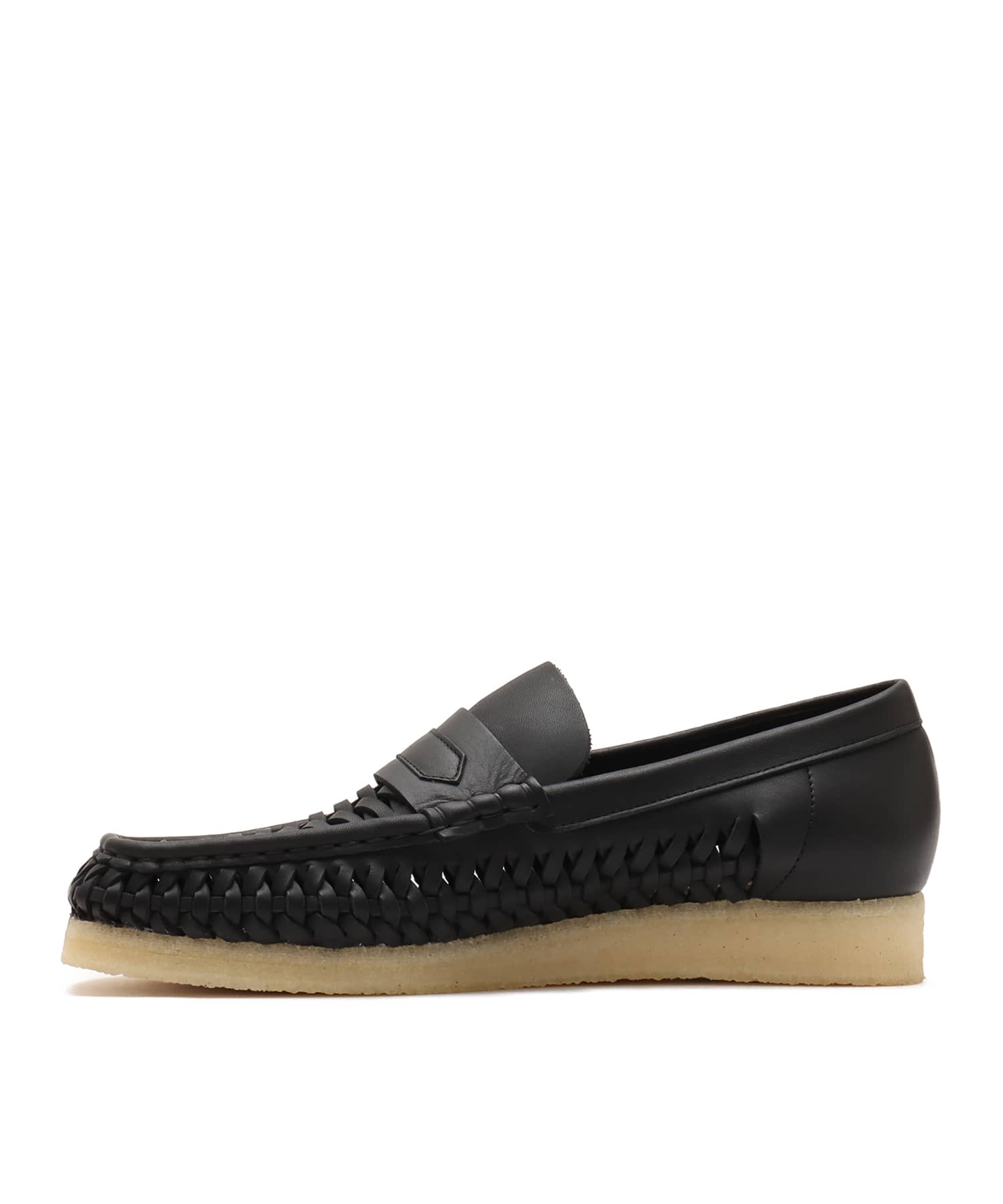 Clarks WB Penny Weave Black Leatherの画像