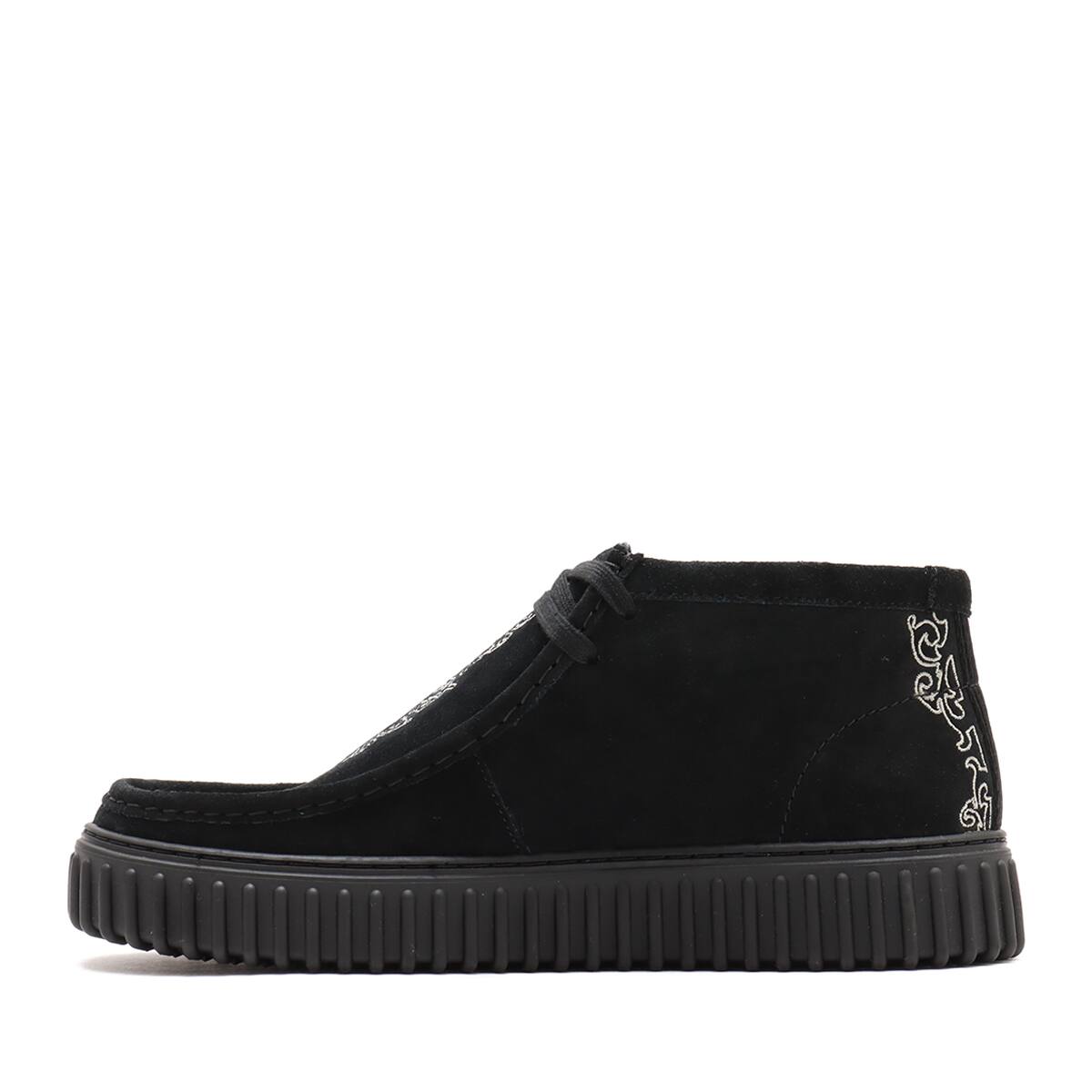 Clarks x PLEASURES TORHILL WOVEN Black Sde の画像