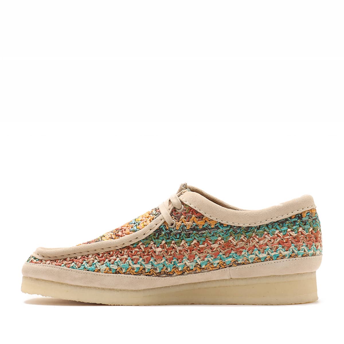 Clarks Wallabee Multi Raffia（クラークス ワラビー-マルチ