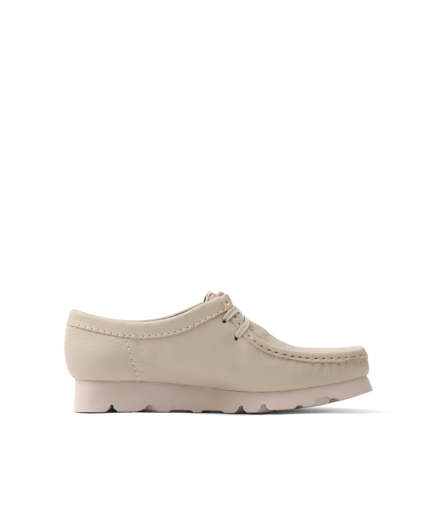 Clarks Wallabee.GTX White Leatherの画像