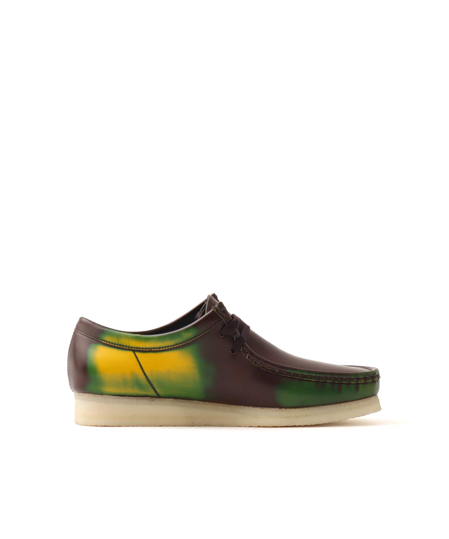 Clarks Wallabee Brown Brush Offの画像