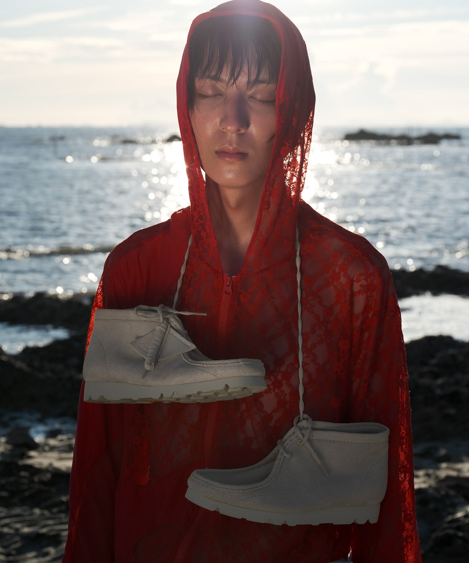 CLARKS Wallabee Boot PAF Beige Suedeの画像