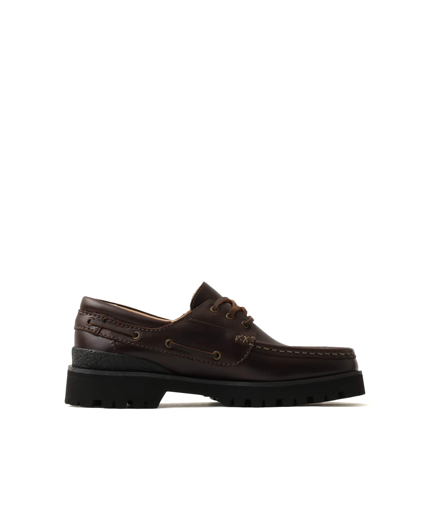 CLARKS Yukoner Boat Black/Brown Leaの画像