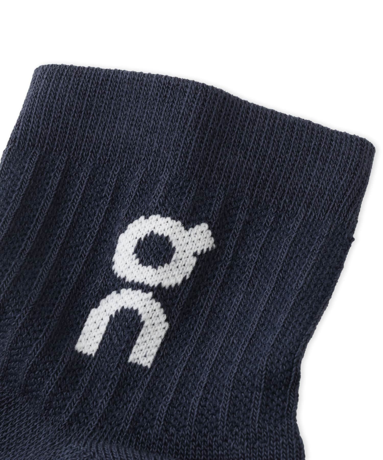 On LOGO SOCK MID 3P 1 U NAVYの画像