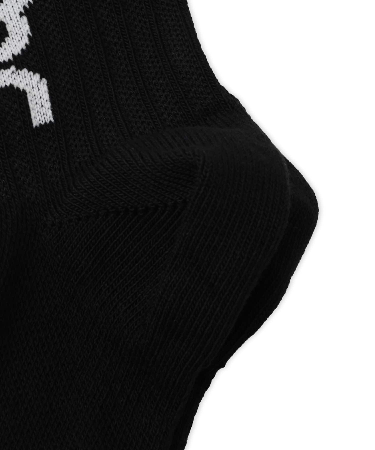 On Logo Sock Mid 3P BLACKの画像