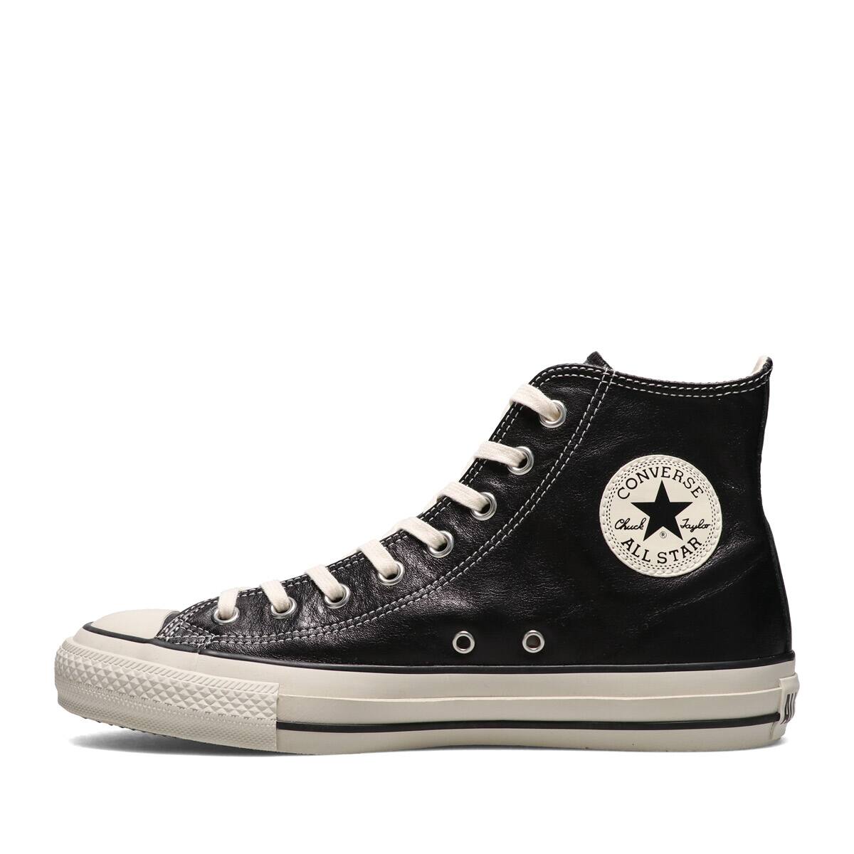 CONVERSE ALL STAR OLIVE GREEN LEATHER HI BLACK 21FW-I