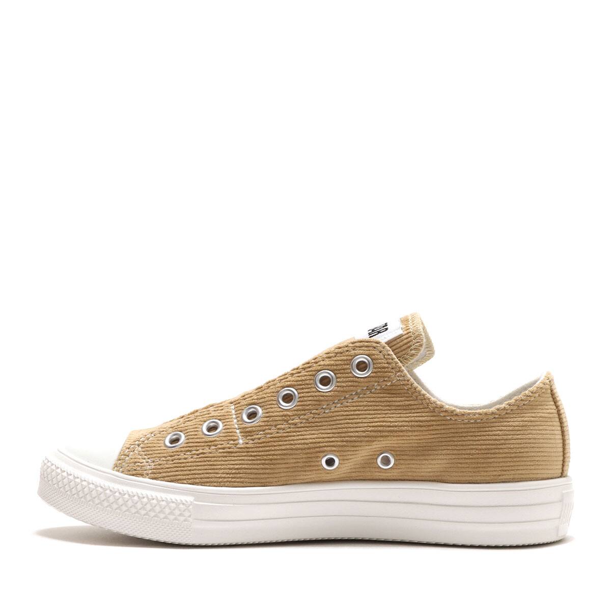 CONVERSE ALL STAR LIGHT CORDUROY SLIP OX BIEGE 22FW-Iの画像