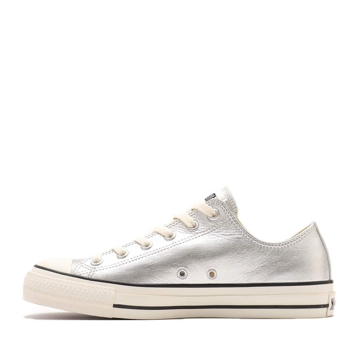 CONVERSE LEATHER ALL STAR(R) OX SILVER