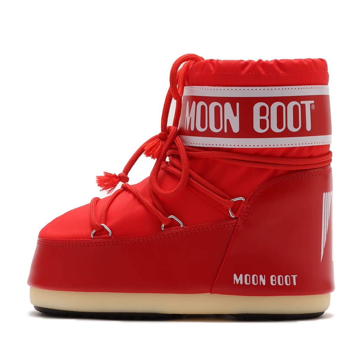 MOON BOOT MB ICON LOW NYLON RED 23HO-I