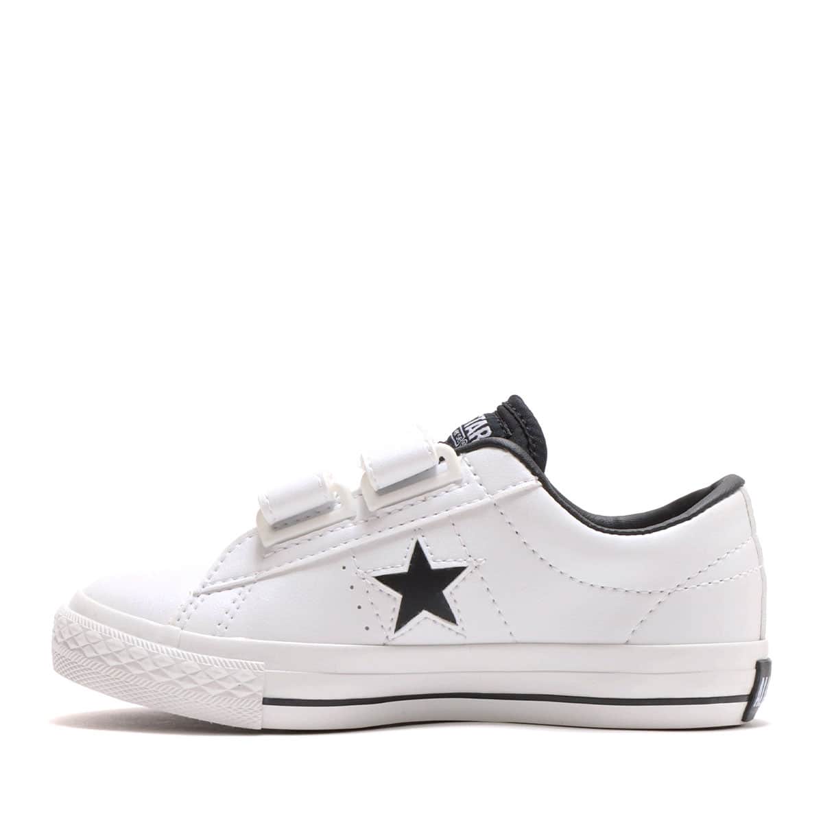 CONVERSE KID'S ONE STAR V-2 OX WHITE/BLACK 22SS-Iの画像