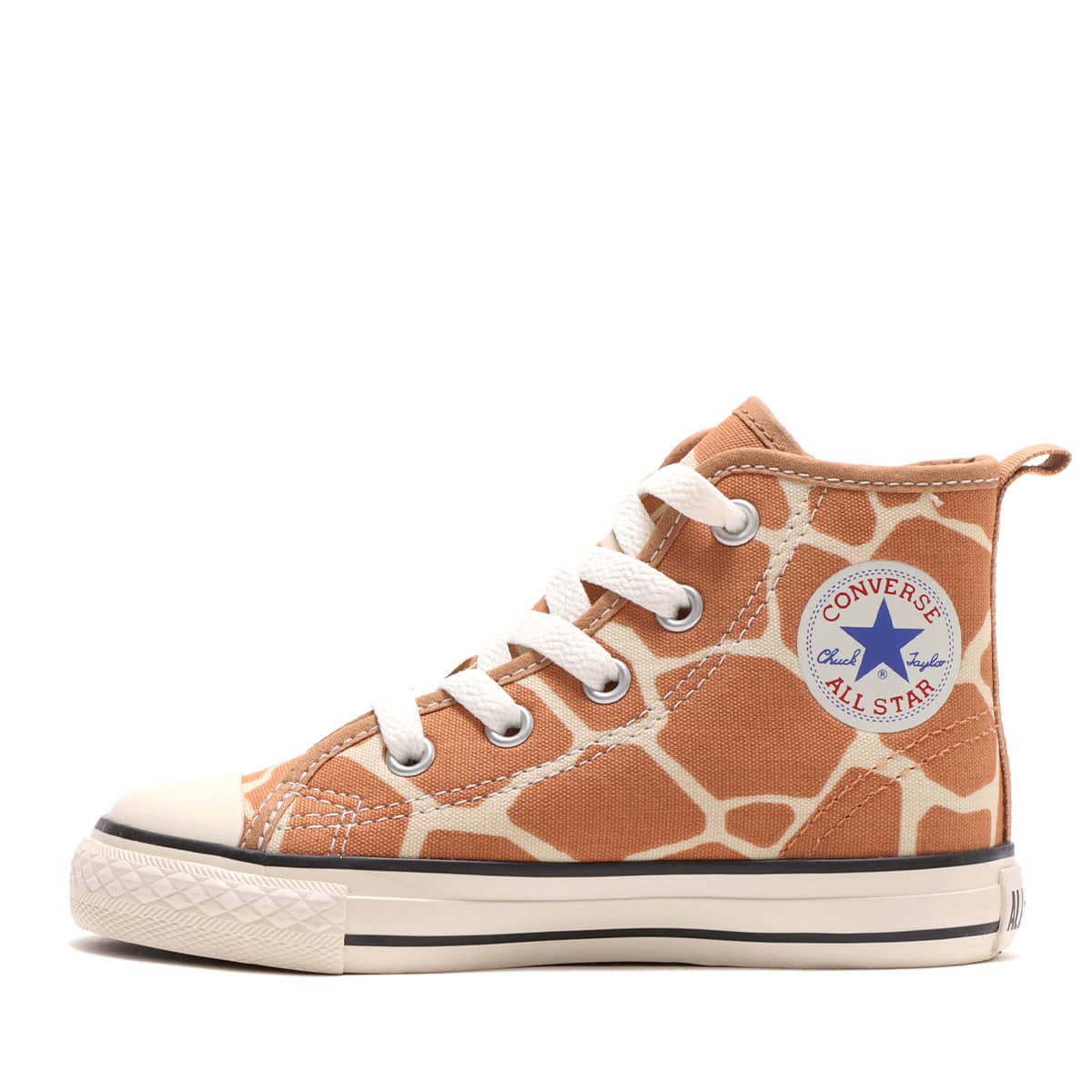 CONVERSE CHILD ALL STAR N GIRAFFESPOT V-1 BROWN 22SS-Iの画像