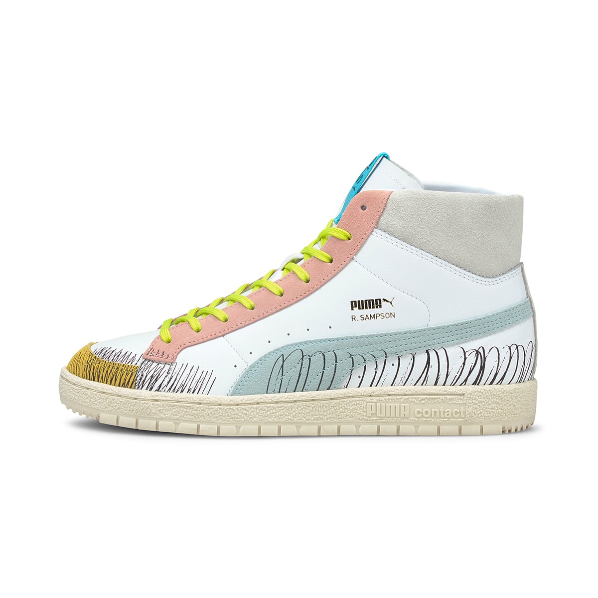 PUMA RALPH SAMPSON 70 MID MICHAEL L Puma White-Blue Glow 21SP-Iの画像