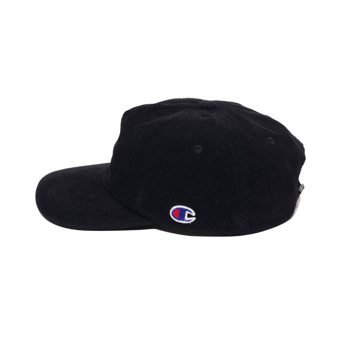 CHAMPION コーデュロイ 5パネル キャップ クロ 18FA-Iの画像
