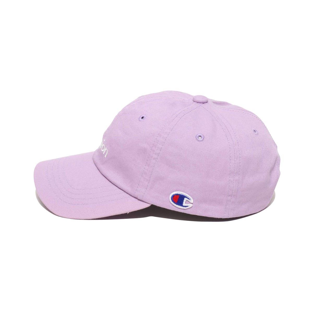 CHAMPION ウェーブ ロゴ ツイル ロー キャップ パープル 18FA-Iの画像