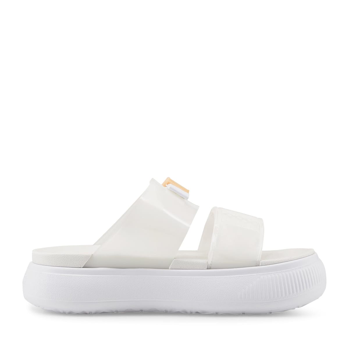 PUMA SUEDE MAYU SANDAL POP WNS Puma White-Nimbus Cloud-Fizzy Melon 22SP-Iの画像