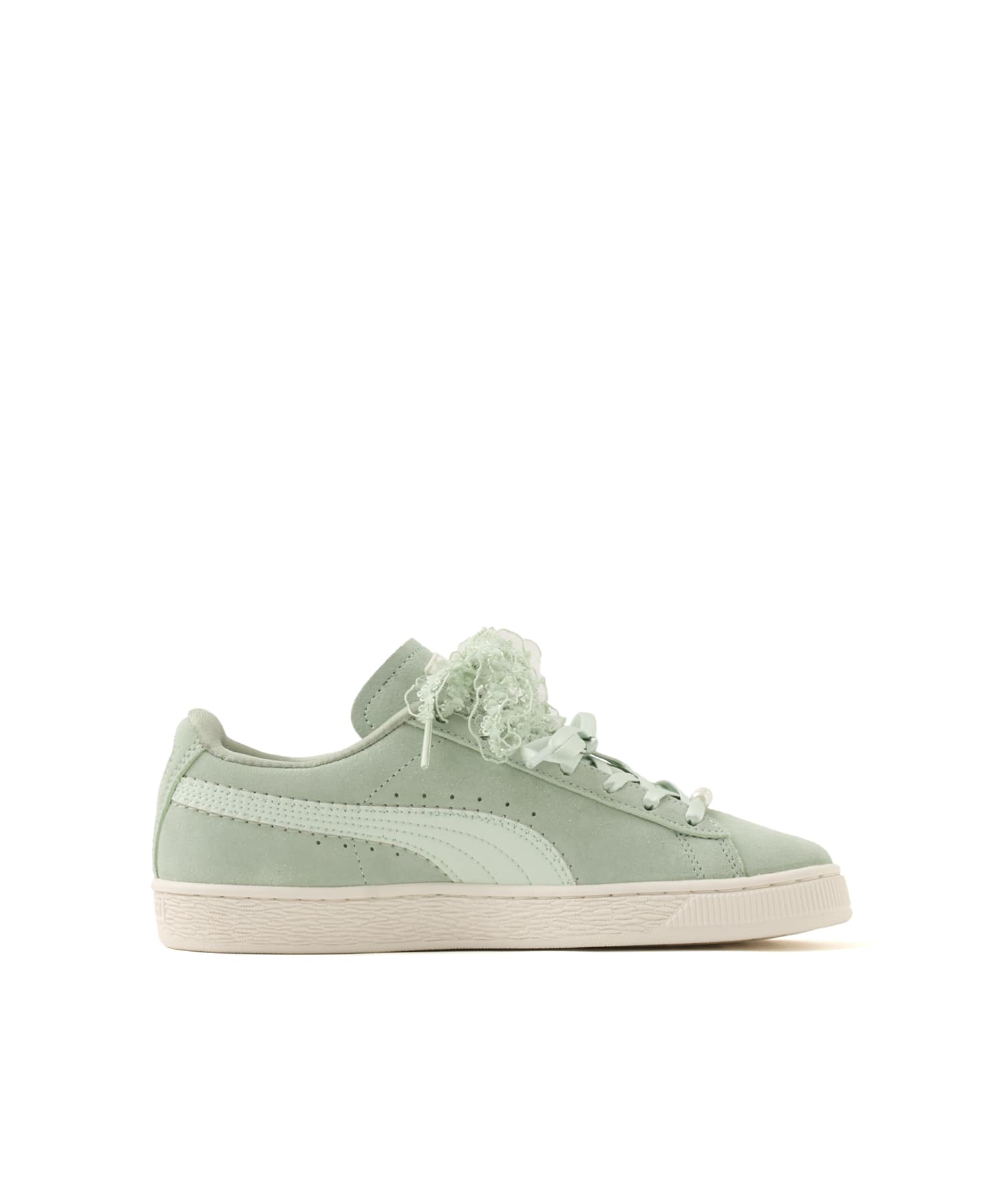 PUMA SUEDE BLOOM WNS SOFT GRASS-SAGE GLOWの画像